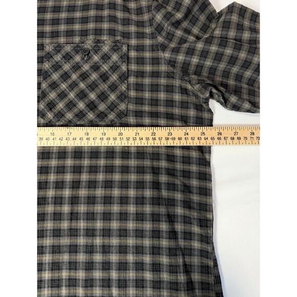 Converse One Star Men’s XL Plaid Flannel Button Up Shirt Gray Long Sleeve. - Picture 5 of 8